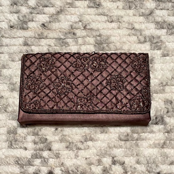 Nina Handbags - Nina Brown Clutch